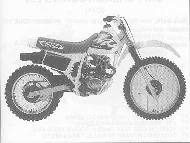 1996 xr200r